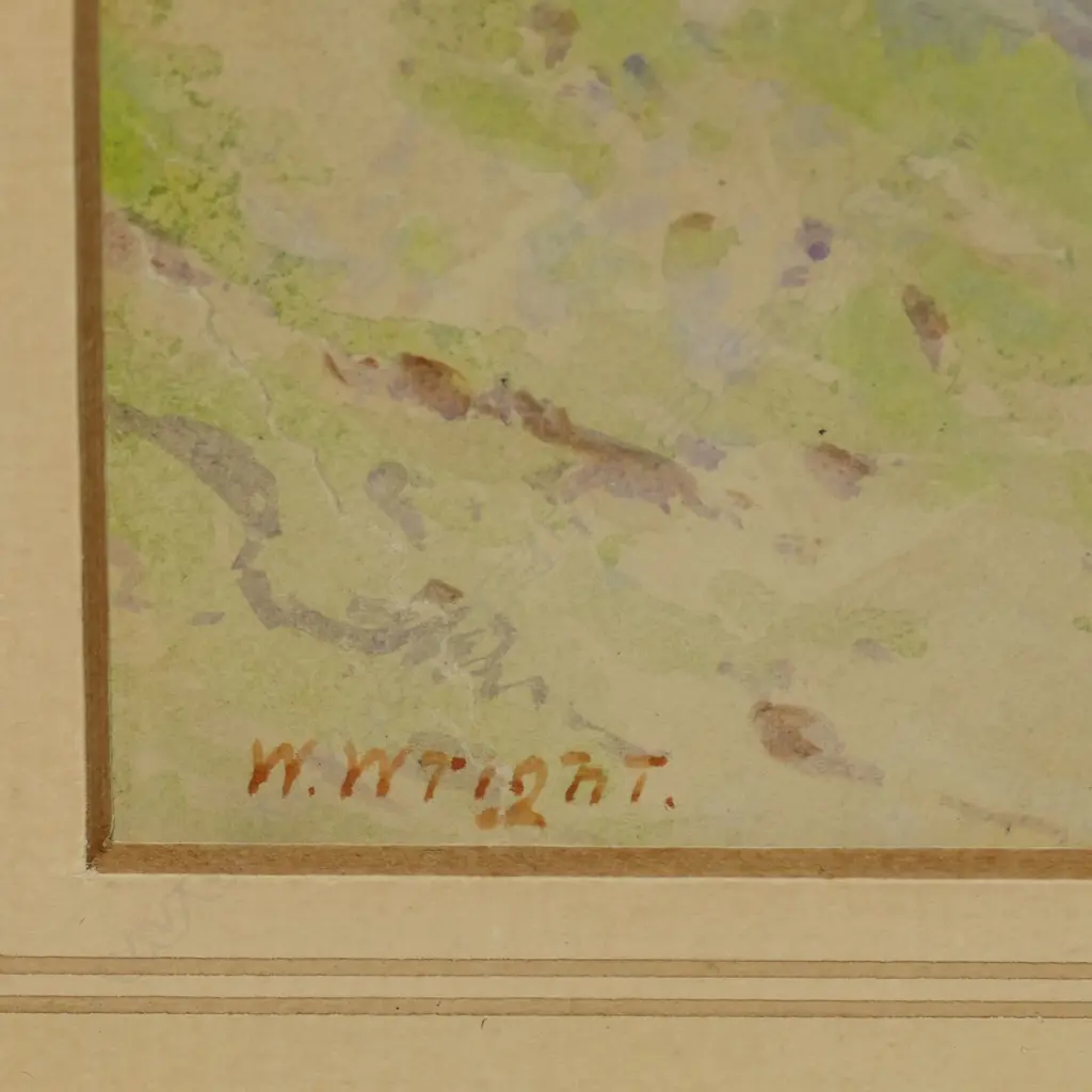 Walter Wright (1866-1933) 'A Glimpse of the Waikato River Above Mercer', Image 1++