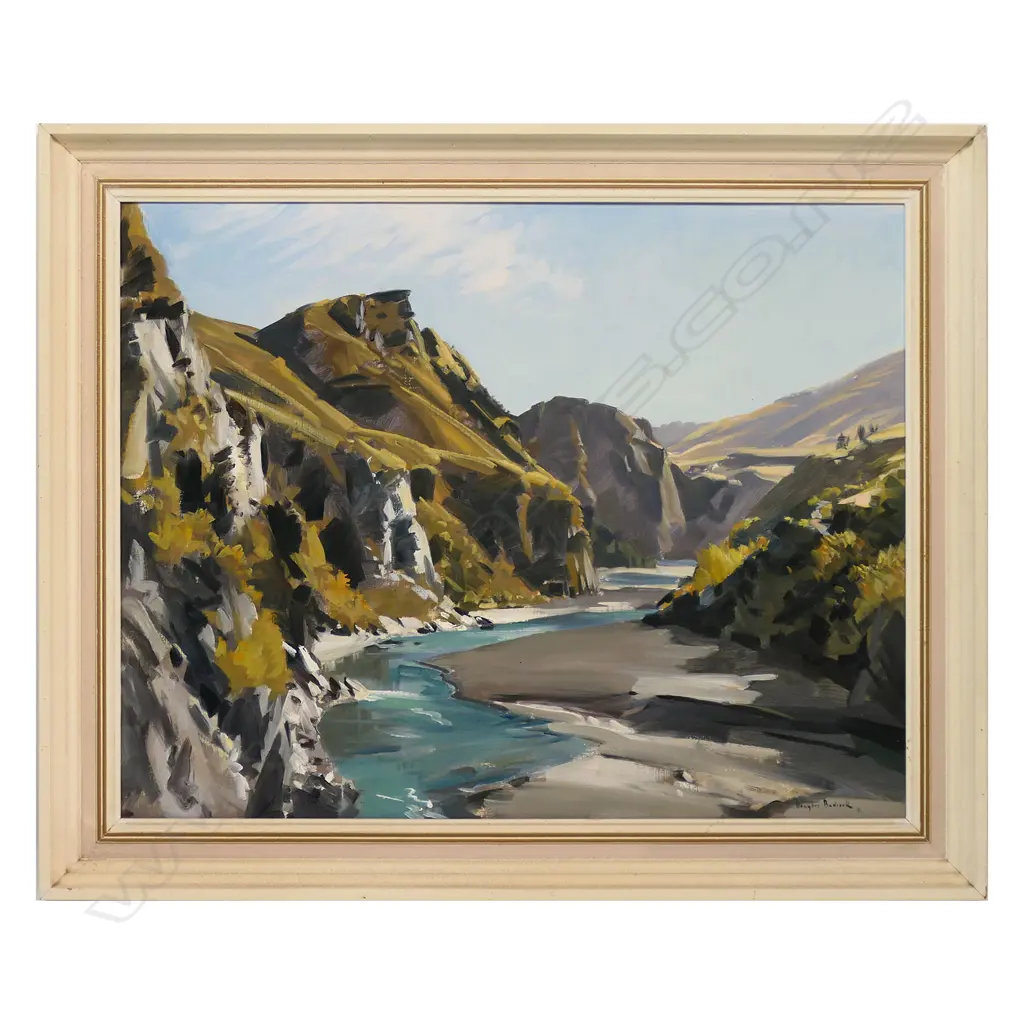 Douglas Badcock (NZ 1922-2009) 'Autumn Morning, Skipper's Canyon', Image 1++