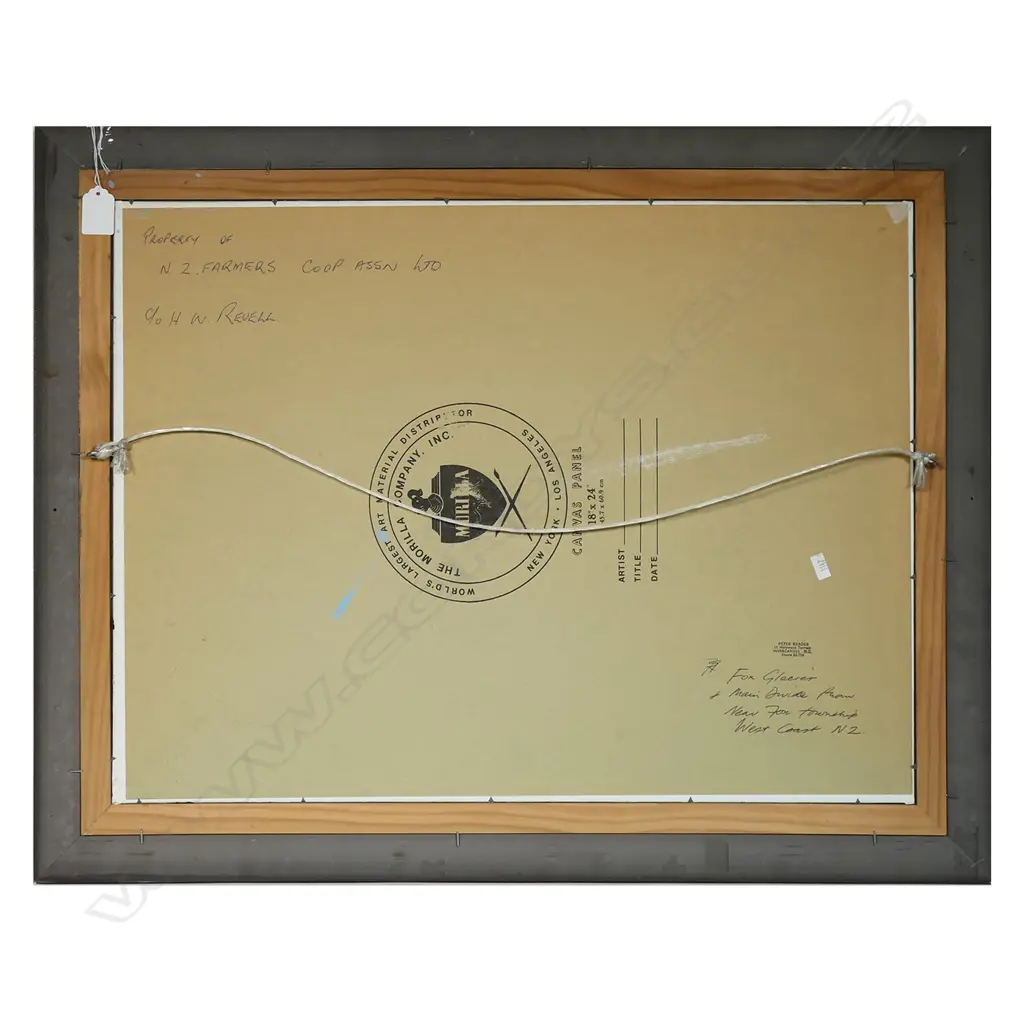 Peter Beadle (1933-2021) 'Fox Glacier. Main Divide from Near Fox Township. West Coast NZ', Image 1++