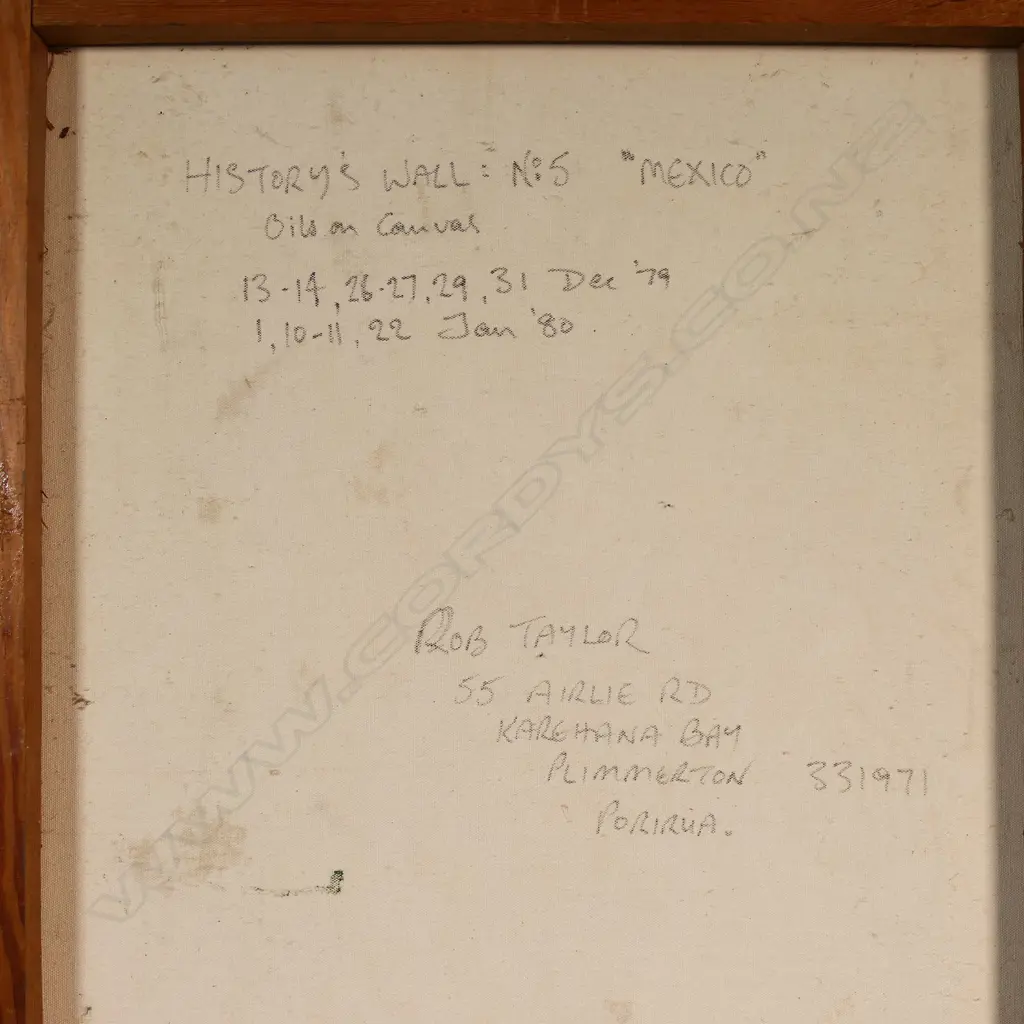 Rob Taylor (1945-1997) 'History's Wall: No.5 "Mexico"', Image 1++