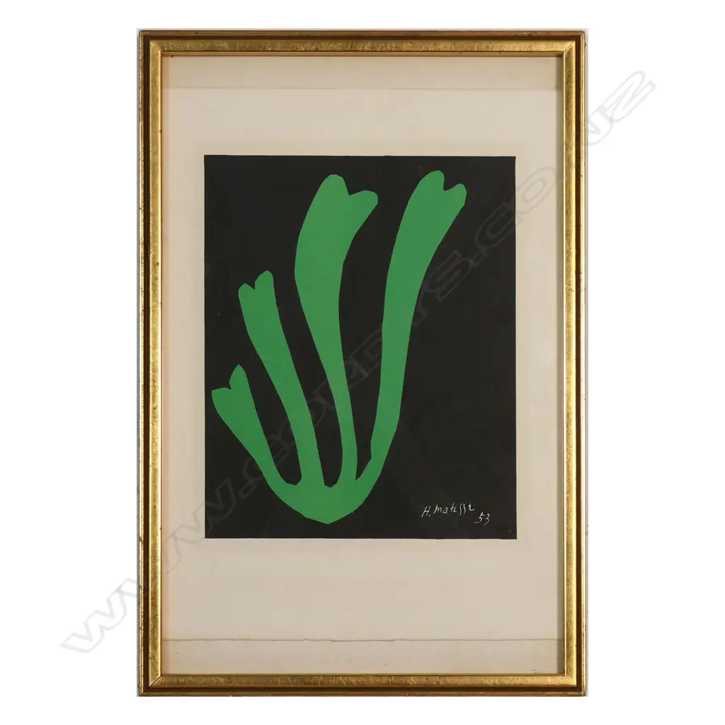 Henri Matisse (1869-1954) 'Fiore o Alga verde', Image 1++