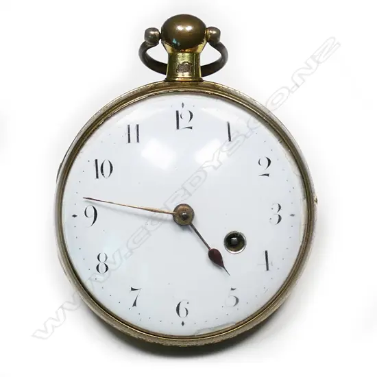 Gilded brass consular cased pocket watch by Peter Upjohn, London, c.1800,