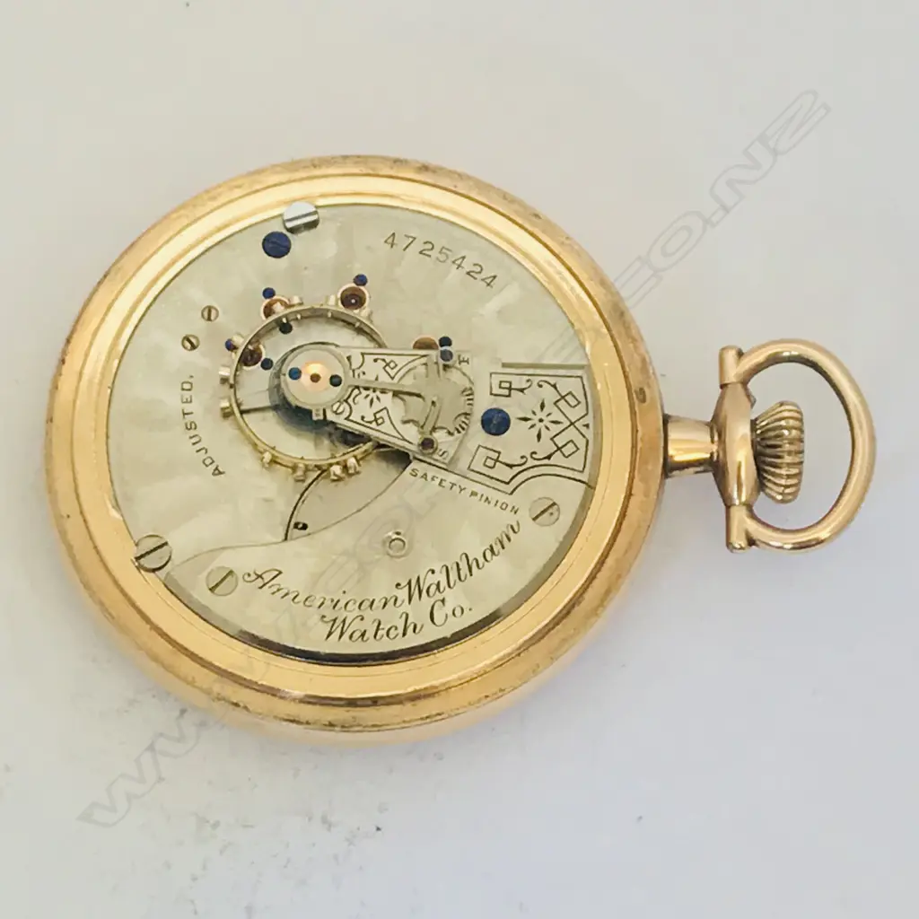 American Waltham Watch Co., open face ‘sidewinder’ (winder at 3 o’ clock) pocket watch, c.1890, Image 1++