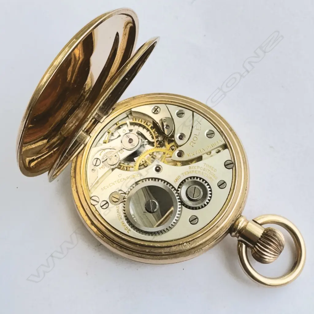 Rolex gold plated cased hunter pocket watch Image 1++