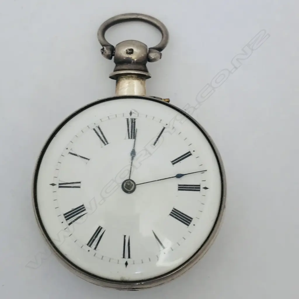 George IV silver pair cased pocket watch by Bullingford, London, Image 1++