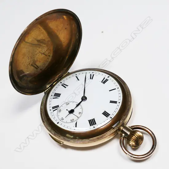 An early 20thC quarter repeater hunter pocket watch,
