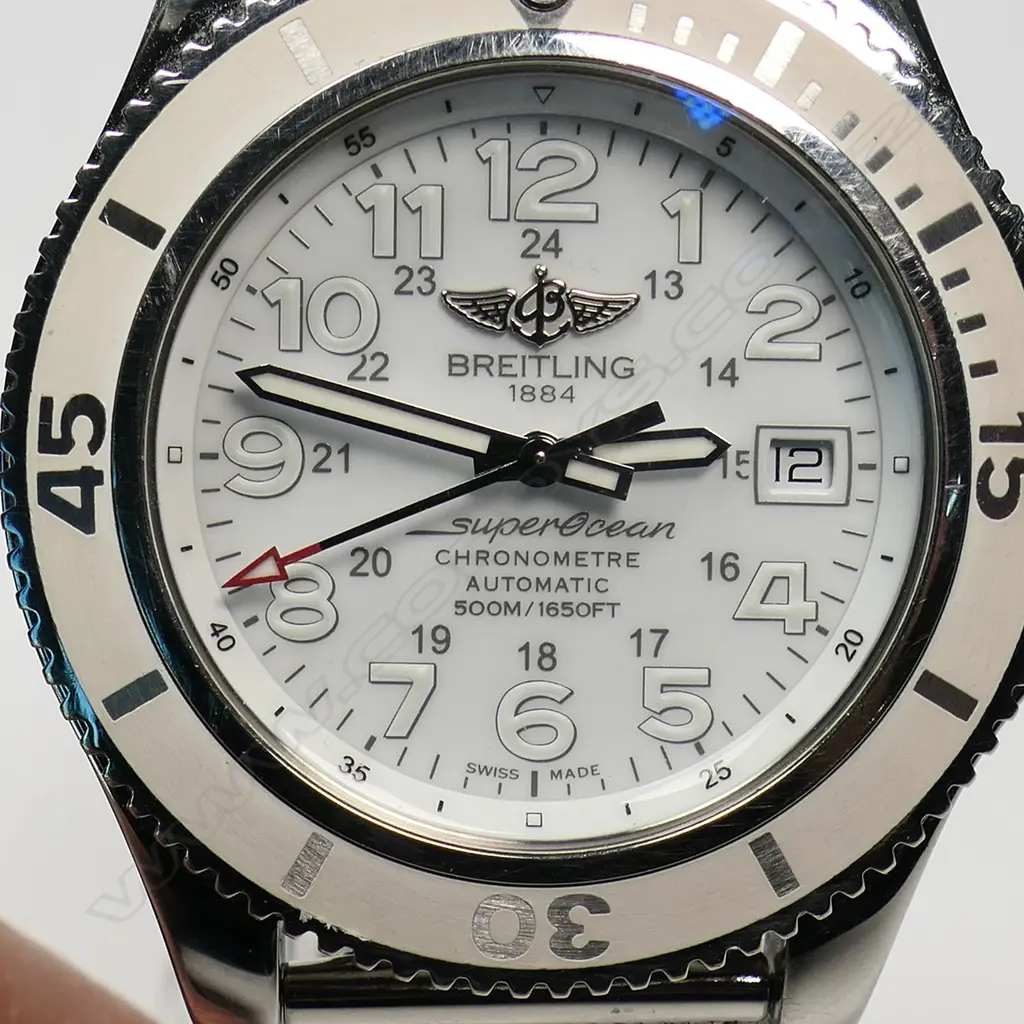 A Breitling Superocean chronograph automatic day date men's wristwatch, Image 1++