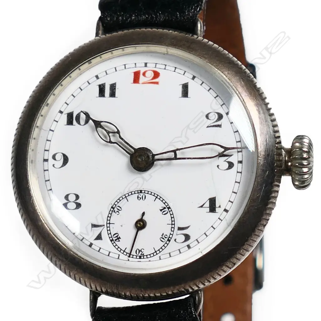 A WWI period gent's Rolex silver trench watch, Image 1++