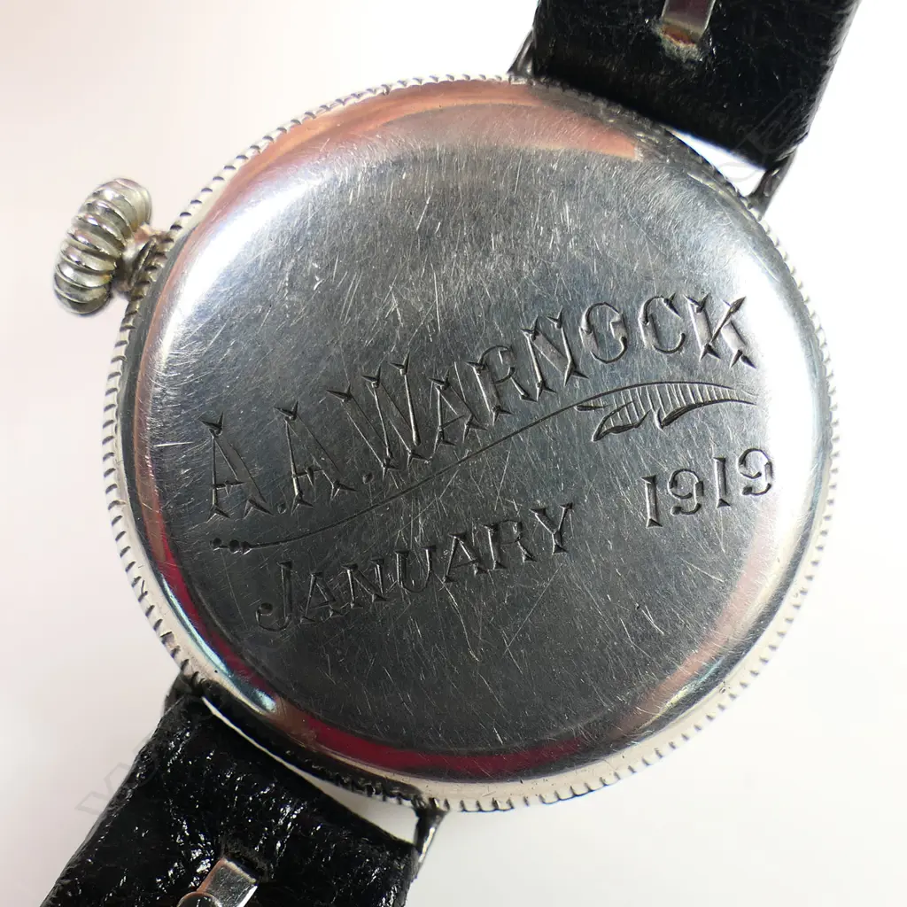 A WWI period gent's Rolex silver trench watch, Image 1++