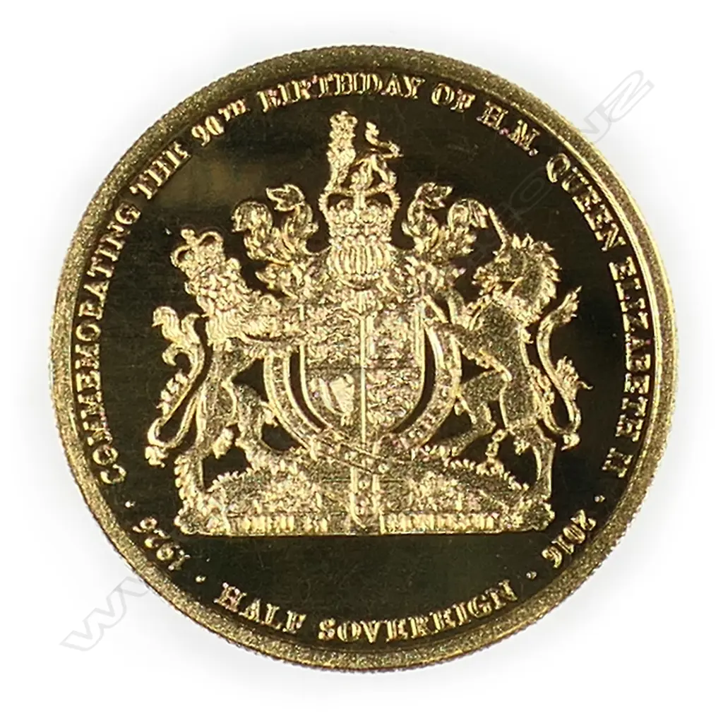 A 2016 gold half sovereign, Image 1++