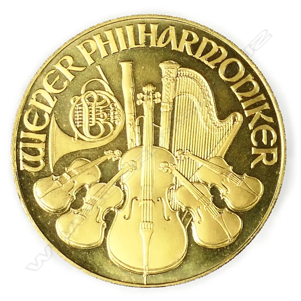 An Austrian 1994 2000 shilling .9999 gold coin, Image 1++