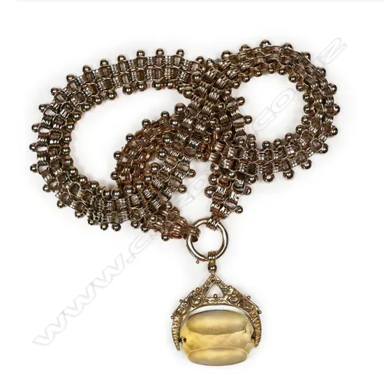 An impressive Victorian 15ct rose gold mayoral style chain,