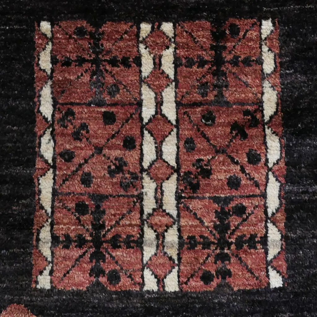 A Hundertwasser-designed hand-knotted Gabbeh rug, Image 1++