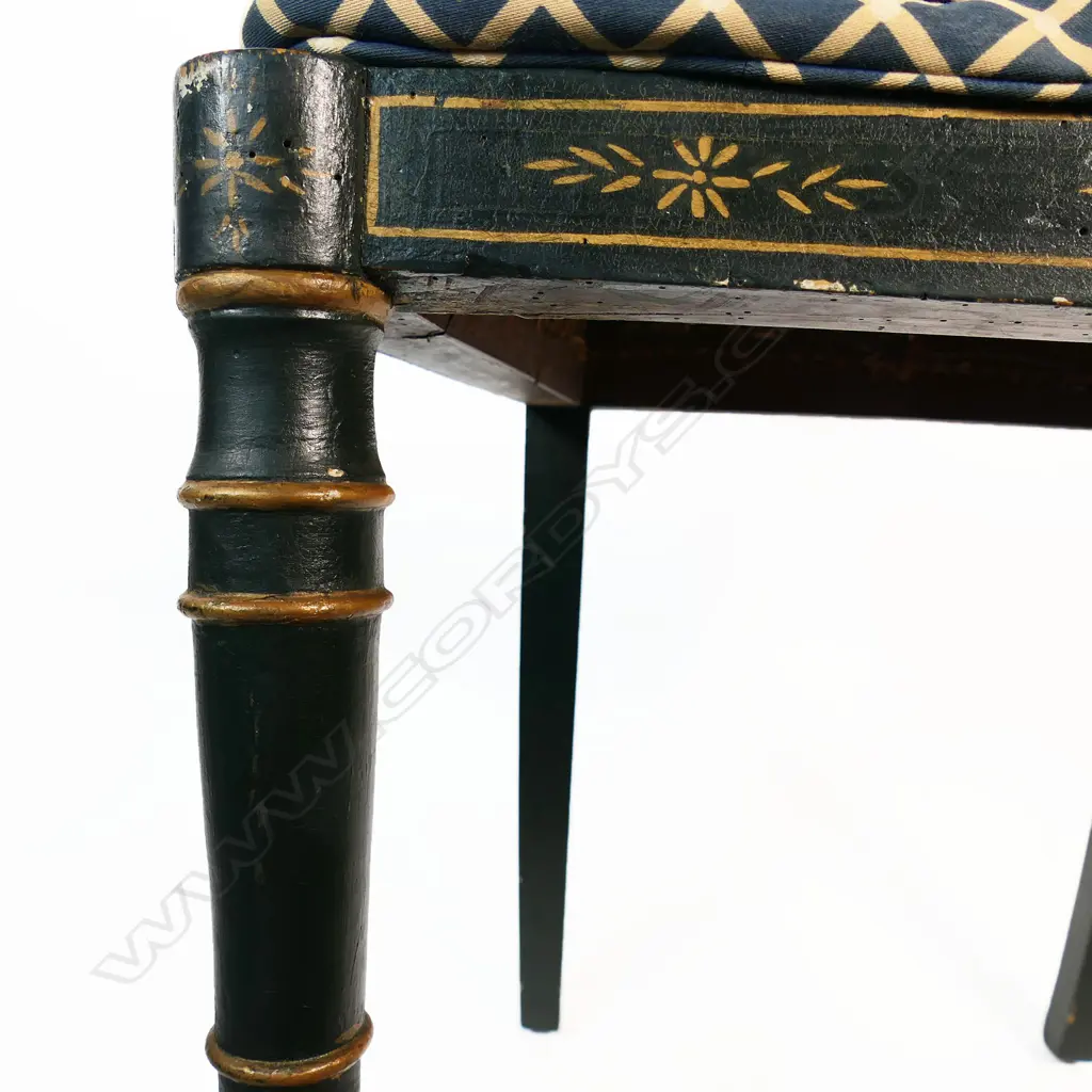 A 19thC chinoiserie occasional chair, Image 1++