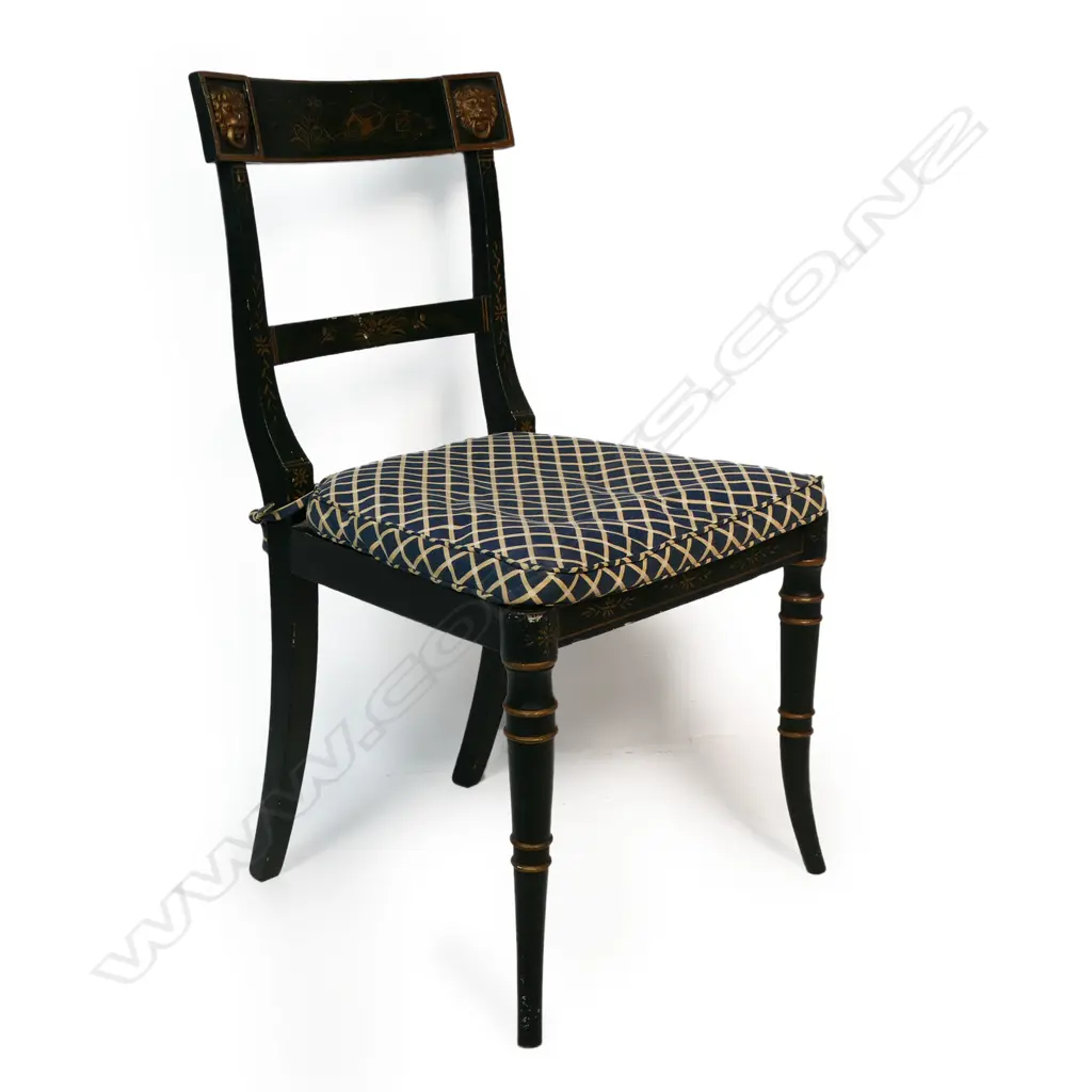 A 19thC chinoiserie occasional chair, Image 1++