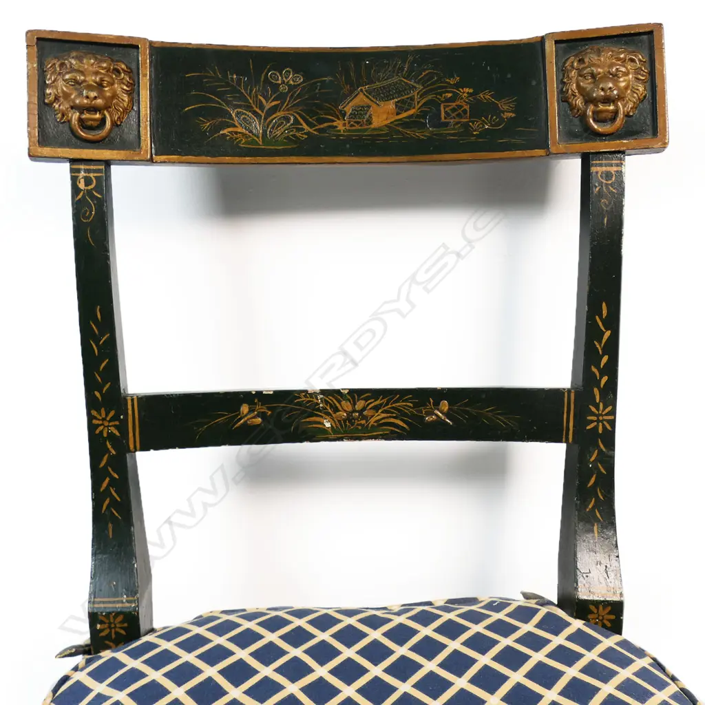 A 19thC chinoiserie occasional chair, Image 1++