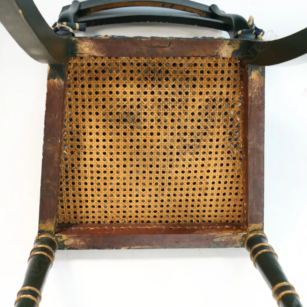 A 19thC chinoiserie occasional chair, Image 1++