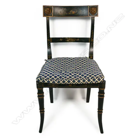 A 19thC chinoiserie occasional chair,