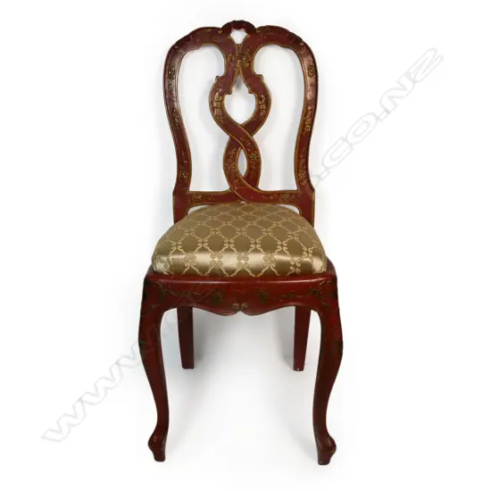 A Georgian chinoiserie chair,
