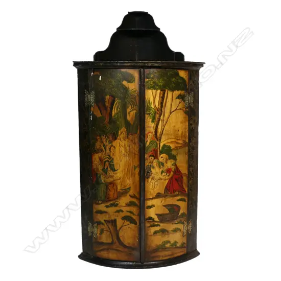 A George III corner cabinet,