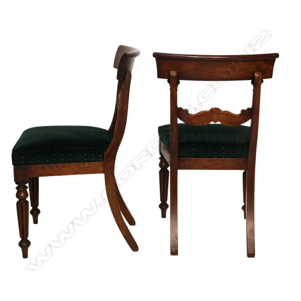 Four Regency spadeback chairs. Image 1++
