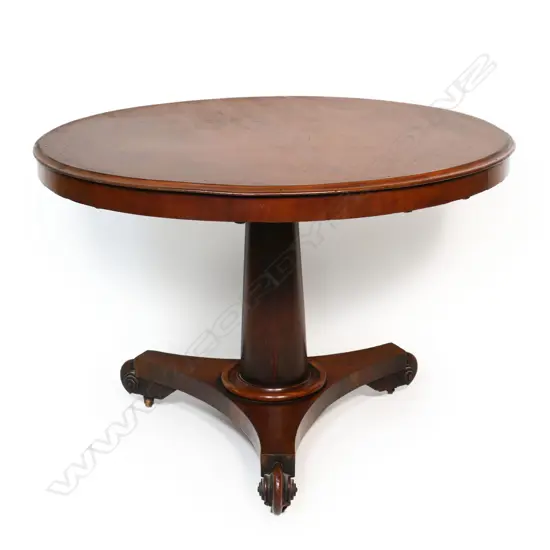 A Regency tilt top table,