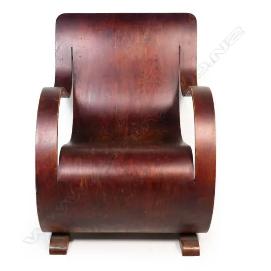 An iconic New Zealand Garth Chester Curvesse chair,
