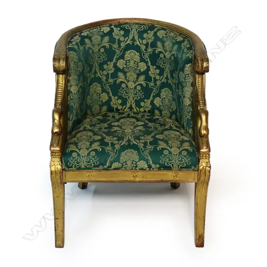A French style tub chair,