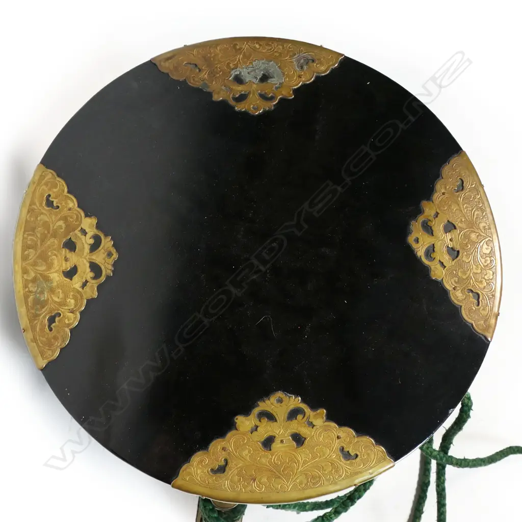 A vintage Japanese black lacquered hokai storage vessel, Image 1++