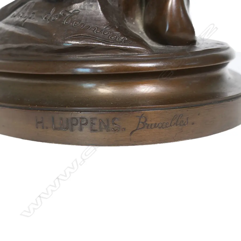 Alphonse de Tombay (Belgium 1843-1918) large bronze figure 'Improvisateur', Image 1++