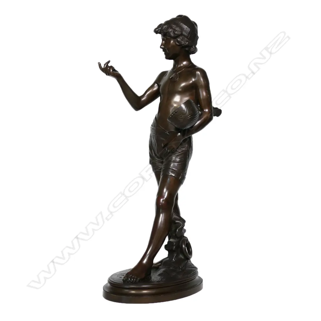 Alphonse de Tombay (Belgium 1843-1918) large bronze figure 'Improvisateur', Image 1++