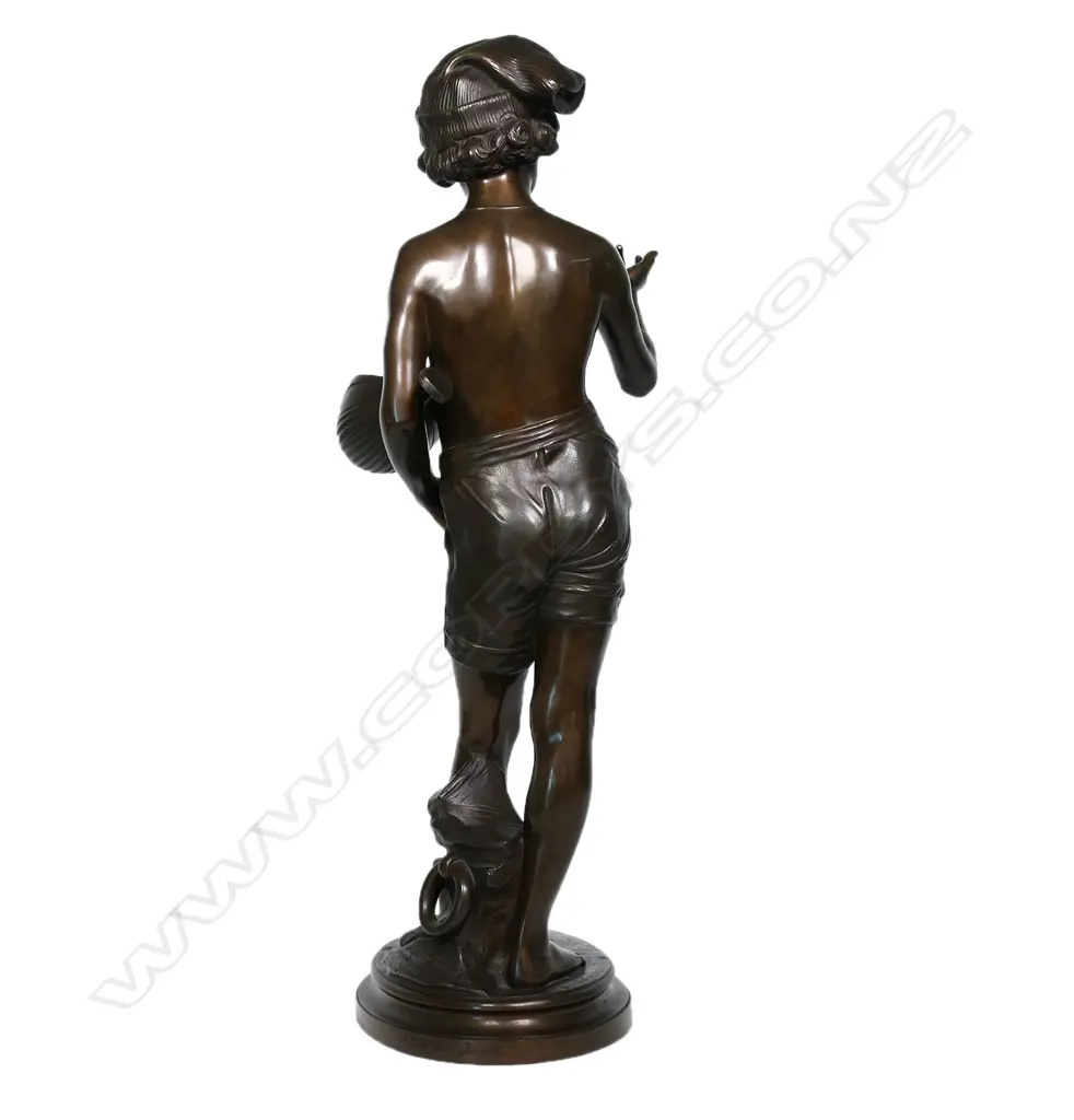 Alphonse de Tombay (Belgium 1843-1918) large bronze figure 'Improvisateur', Image 1++