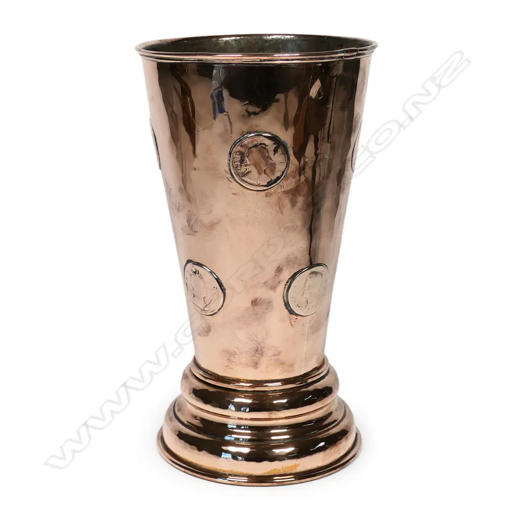 A Georgian Old Sheffield Plate tavern gambling beaker, Image 1++