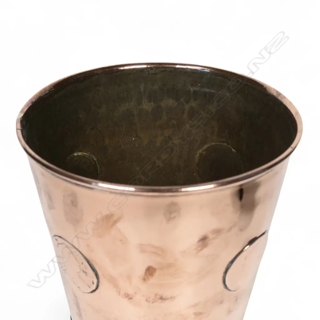 A Georgian Old Sheffield Plate tavern gambling beaker, Image 1++