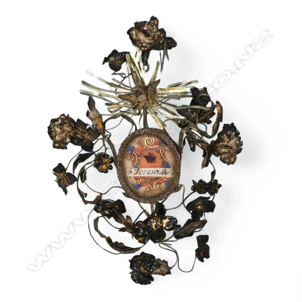 An 18thC Italian reliquary of St. Theresa, Image 1++