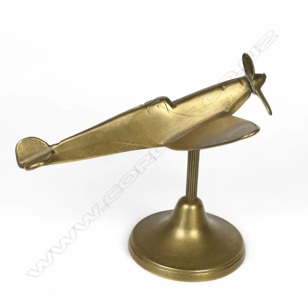 A vintage brass spitfire model, Image 1++