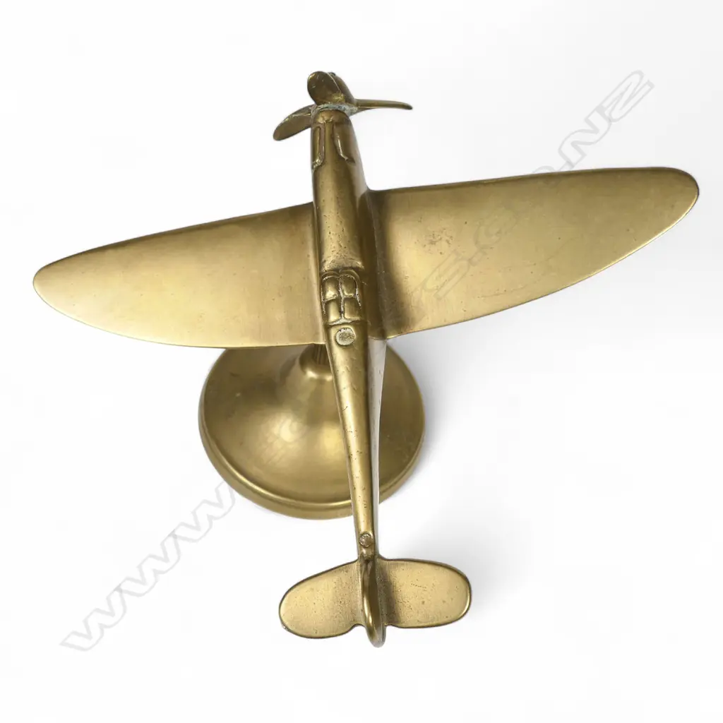 A vintage brass spitfire model, Image 1++