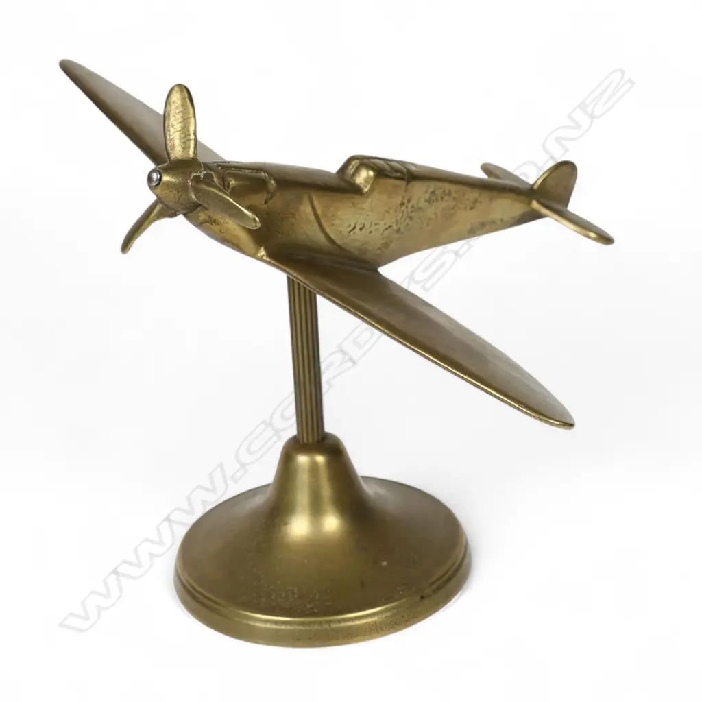 A vintage brass spitfire model, Image 1++