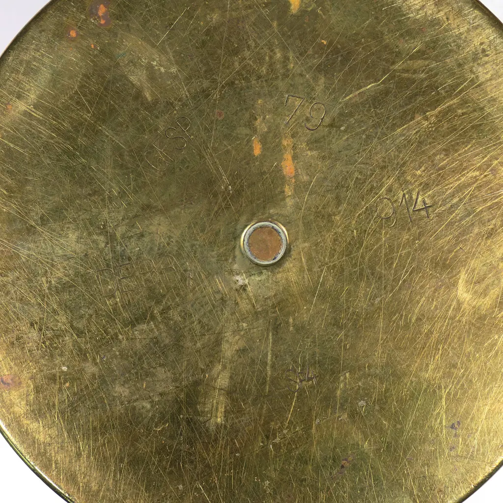 Three WW1 trench art brass large shell case Persian decorated canisters, Image 1++