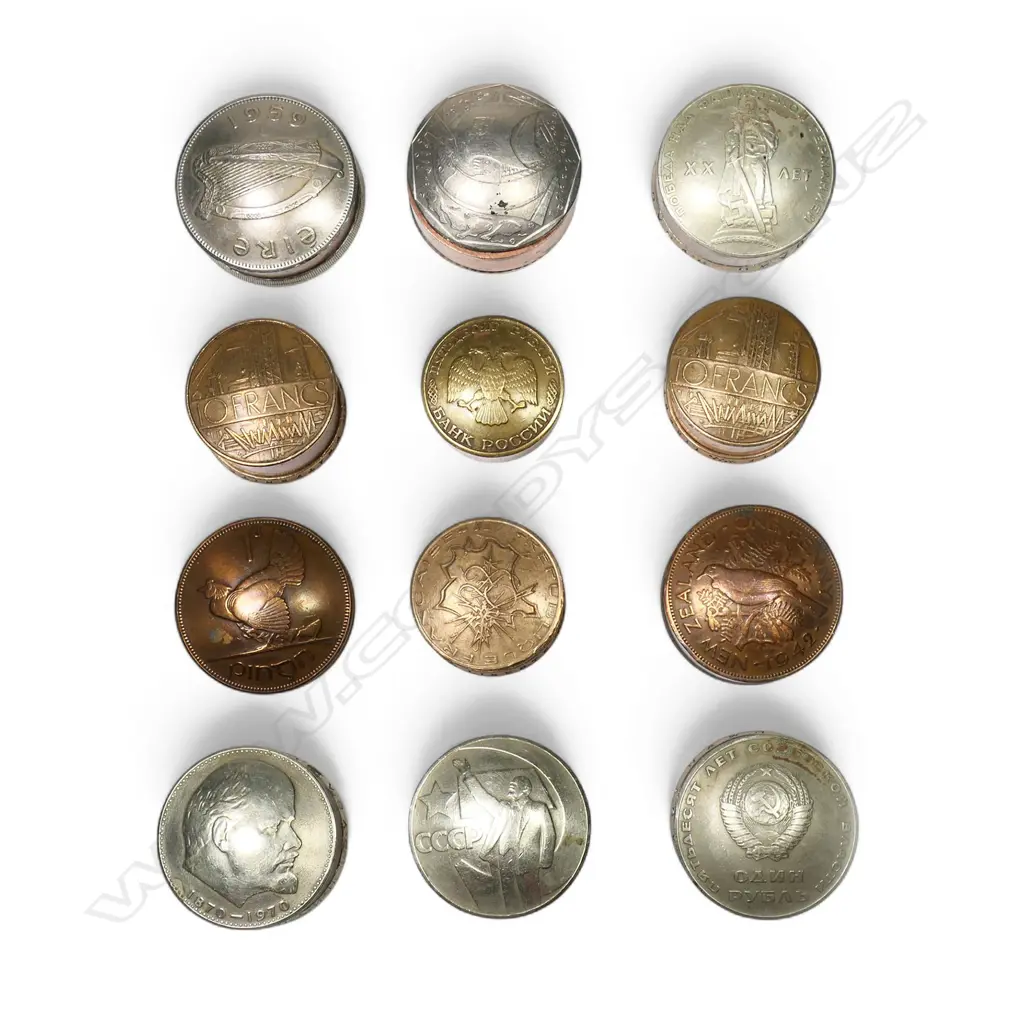 A collection of 12 various trench art style modified coin boxes, Image 1++