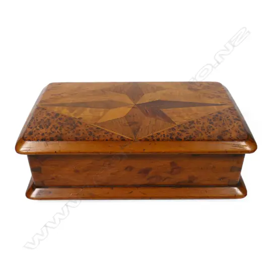 William Norrie N.Z. colonial woods small work box,