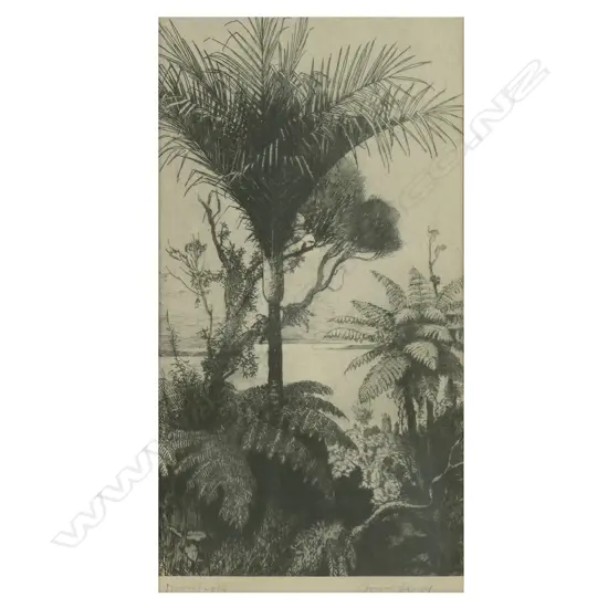 A Trevor Lloyd etching,