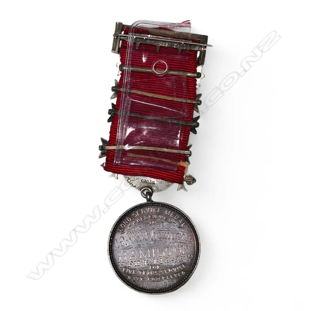 Anton Teutenberg UFBA medal to Secretary T.W. Thompson (Hamilton), Image 1++