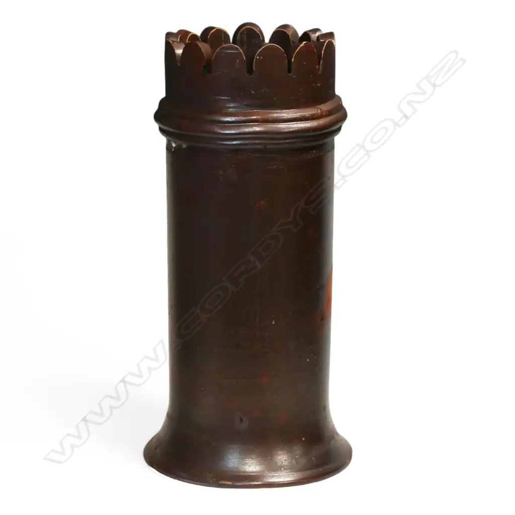 A 'Carder Bros. & Co. Ponsonby Auckland' NZ colonial salt glazed 'rook' chimney pot, Image 1++