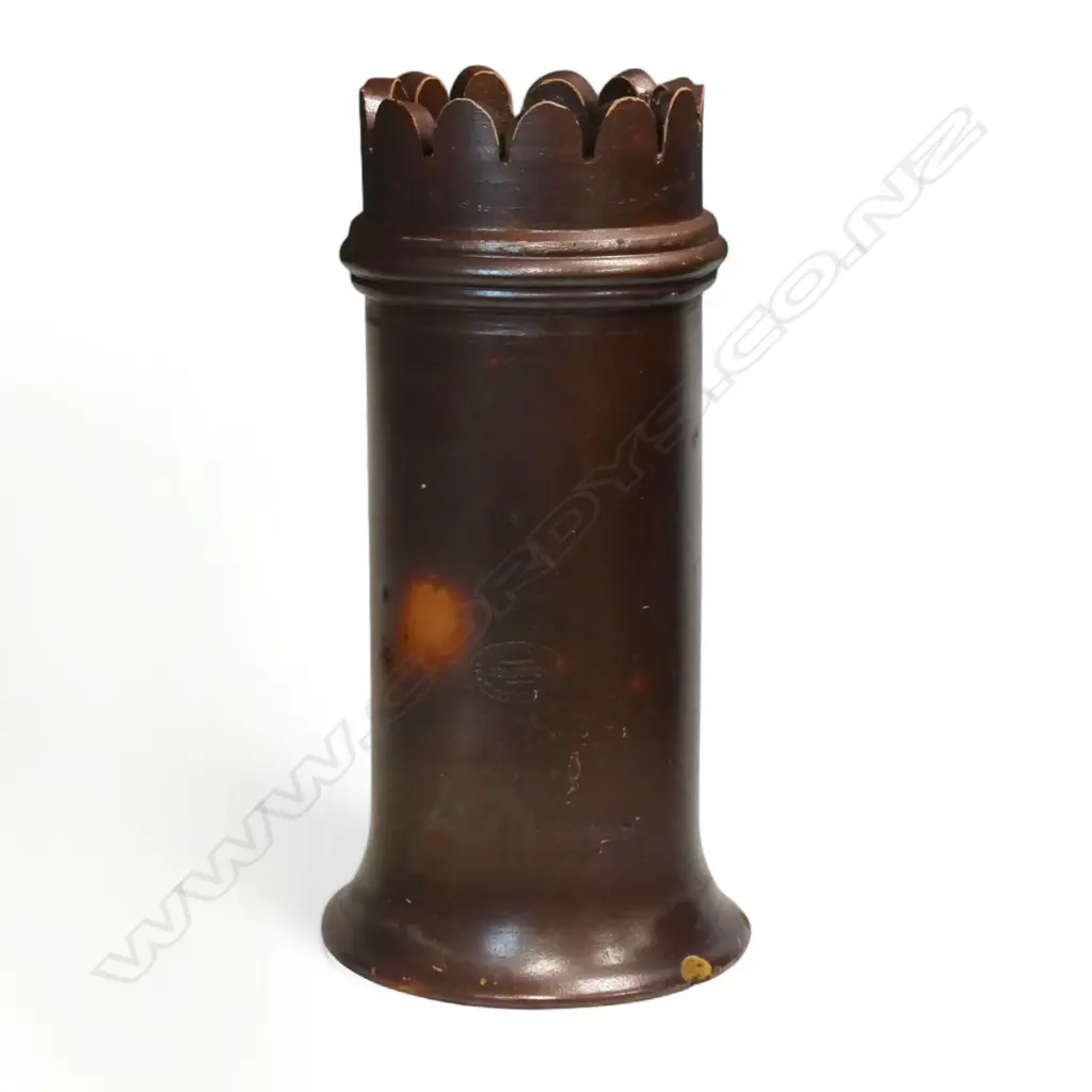 A 'Carder Bros. & Co. Ponsonby Auckland' NZ colonial salt glazed 'rook' chimney pot, Image 1++