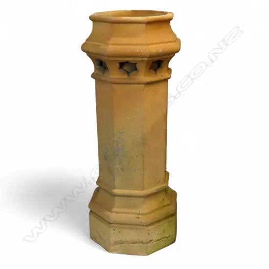 A 'G. Boyd Newton Pottery Auckland' colonial tall chimney pot,