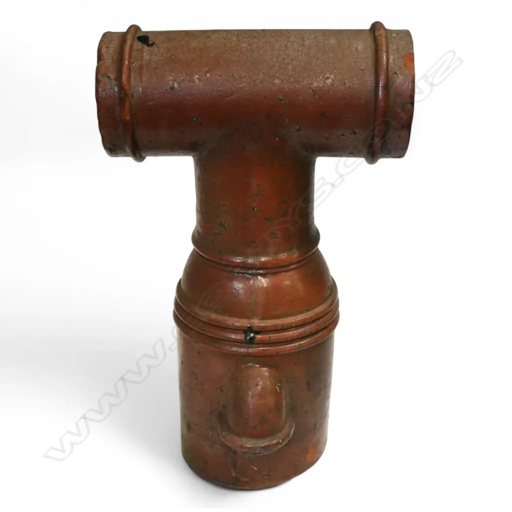 'H. Hill Wellinton' NZ colonial salt glaze chimney pot, Image 1++