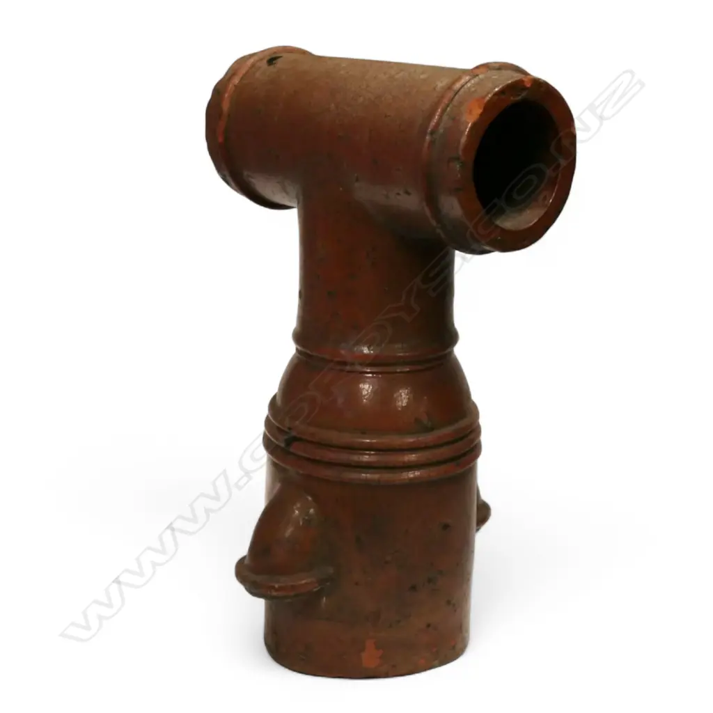 'H. Hill Wellinton' NZ colonial salt glaze chimney pot, Image 1++