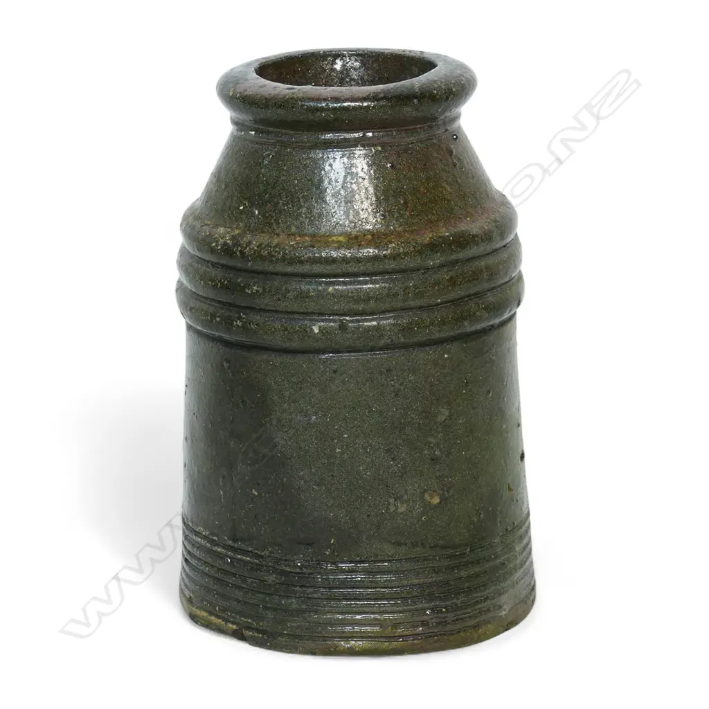 A small NZ colonial salt glaze chimney pot, Image 1++