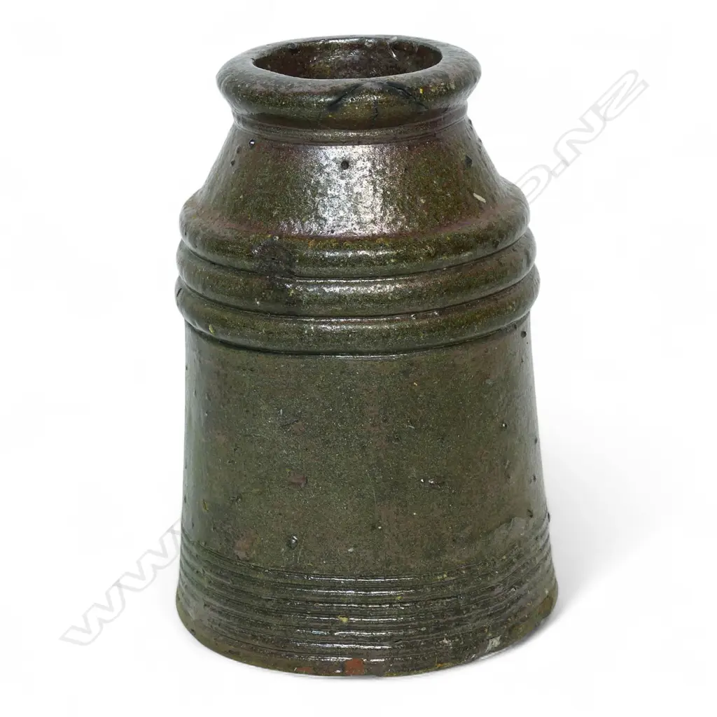 A small NZ colonial salt glaze chimney pot, Image 1++